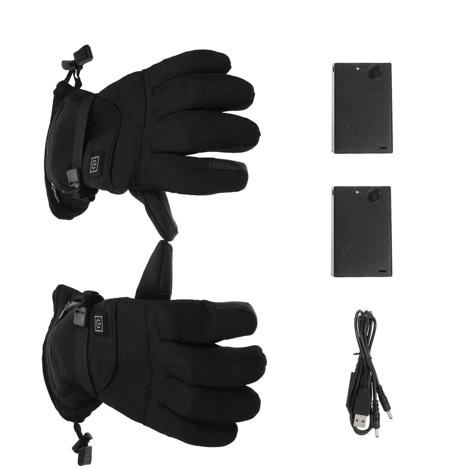Heated Riding Gloves Touchscreen Windproof Thermal Winter Gloves for Cycling Motorcycle Sports