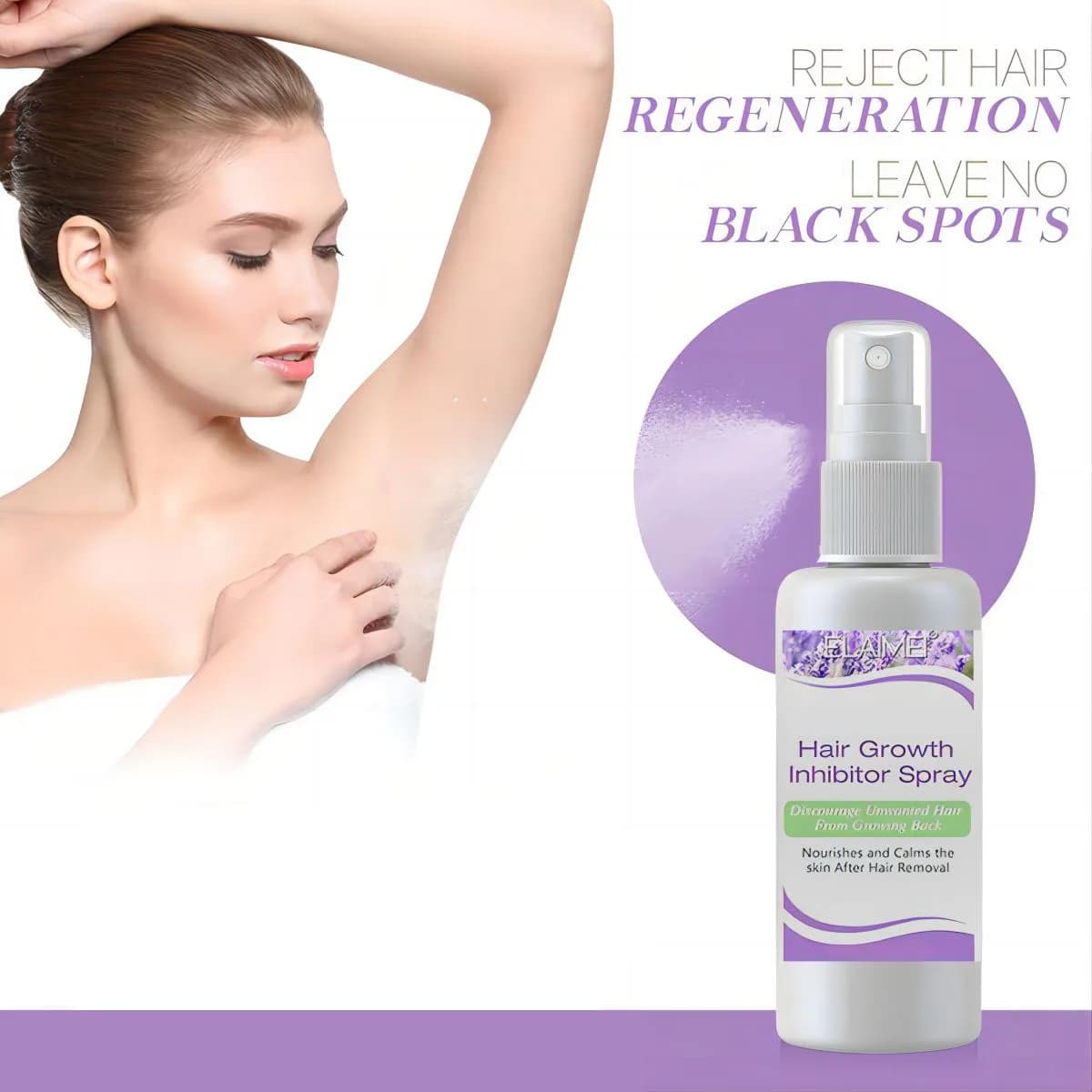 Permanent hair removal inhibitor Spray beard Bikini intimate legs painless body armor hair removal facial hair removal