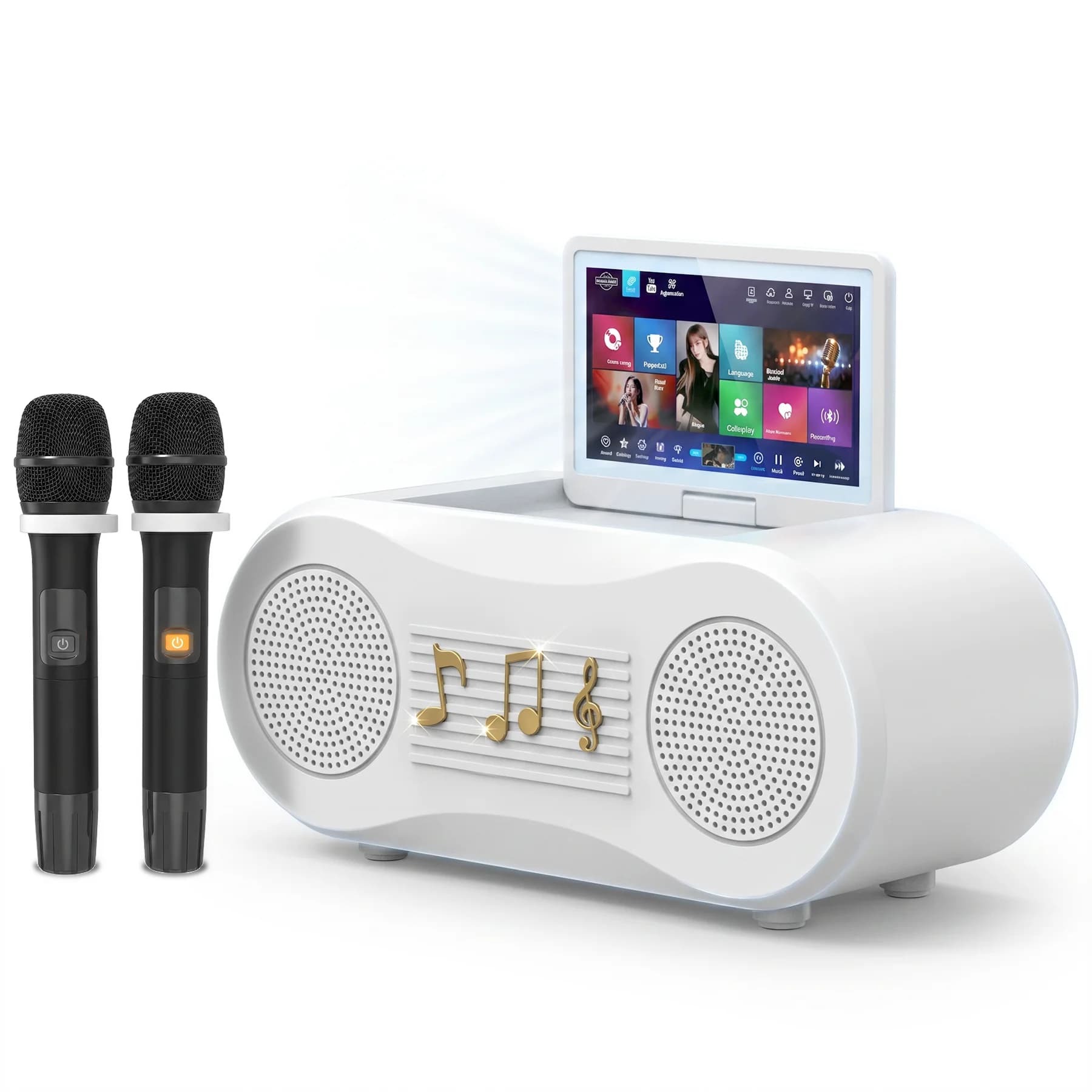 Professional Home Karaoke Machine WiFi Wireless Music Player 500GB Storage Touch Screen Portable Design for Parties