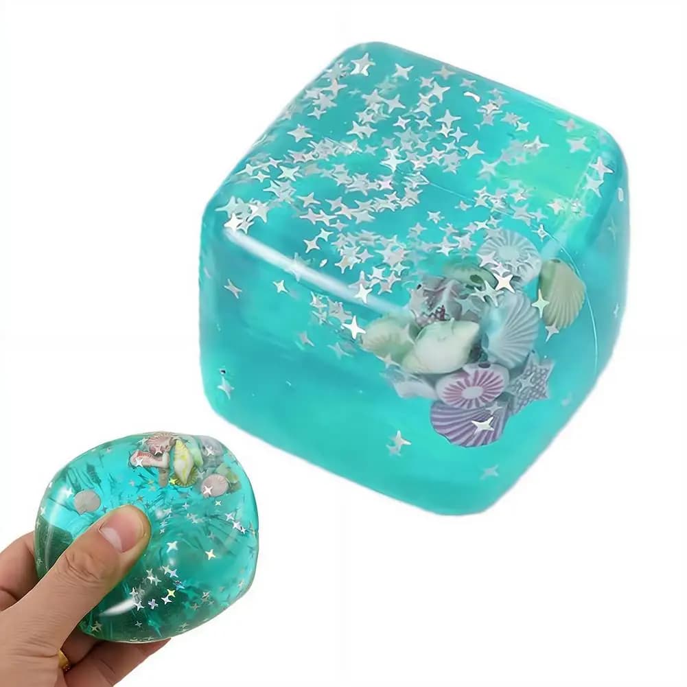Giocattolo Squishy 3D a Forma di Cartone Animato, Palla Antistress, Giocattolo Fidget Infinito per Bambini e Adulti, per Ansia e Relax