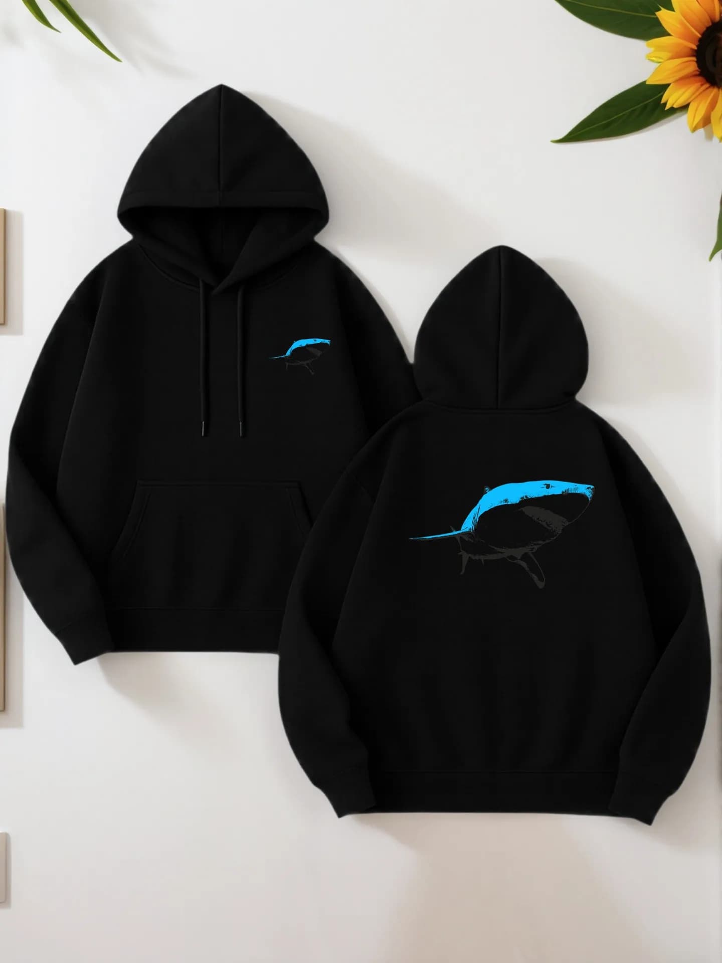 Felpa con cappuccio grafica da uomo, stampa di cartoni animati, stile casual, foderata in pile, per giovani uomini, da indossare tutti i giorni