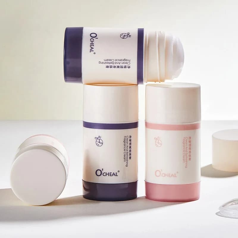 OCHEAL Portable Solid Deodorant: fresh and clean perfume stick, naturally durable, scented subtilito in motion