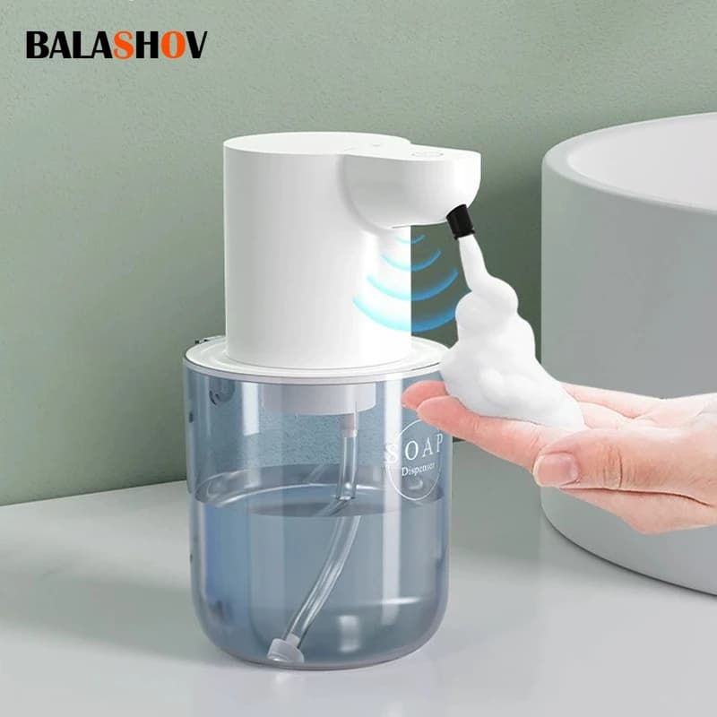Dispenser automatico di sapone induttivo da 450 ml Dispenser di sapone in schiuma touchless ricaricabile USB Dispenser di sapone per lavaggio a mano intelligente