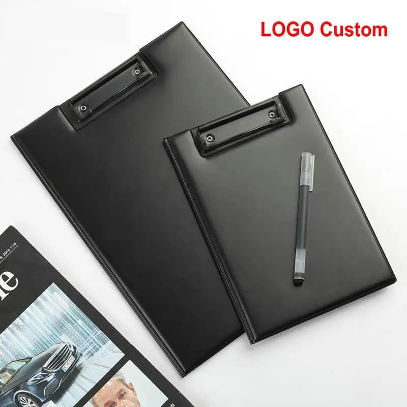 Appunti in pelle PU di alta qualità A4 blocco di scrittura Business Office A5 appunti cartella di File Padfolio multifunzione