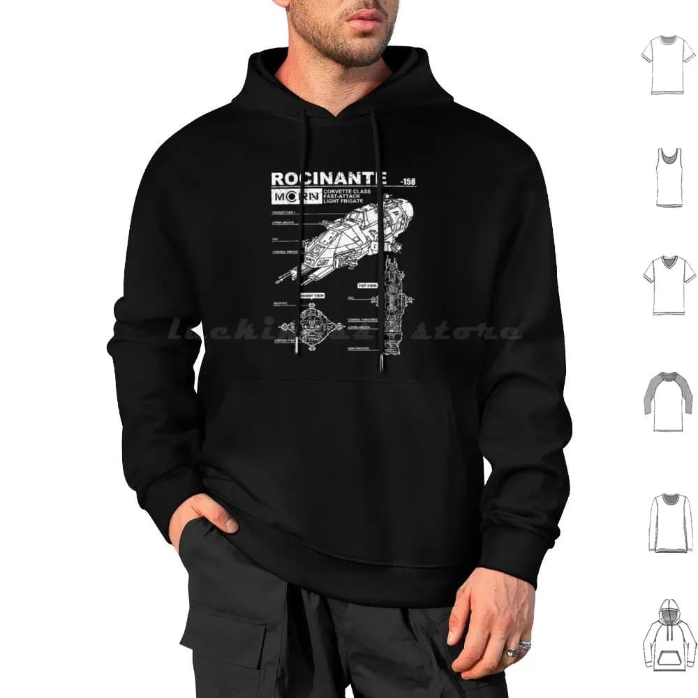 Felpa con cappuccio The Expanse Logo in cotone a maniche lunghe The Expanse Logo