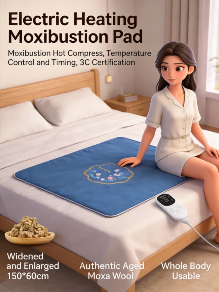 Household Moxa Heating Mat Full Body Wormwood Thermal Blanket Electric Constant Temperature Physiotherapy Moxibustion Pad