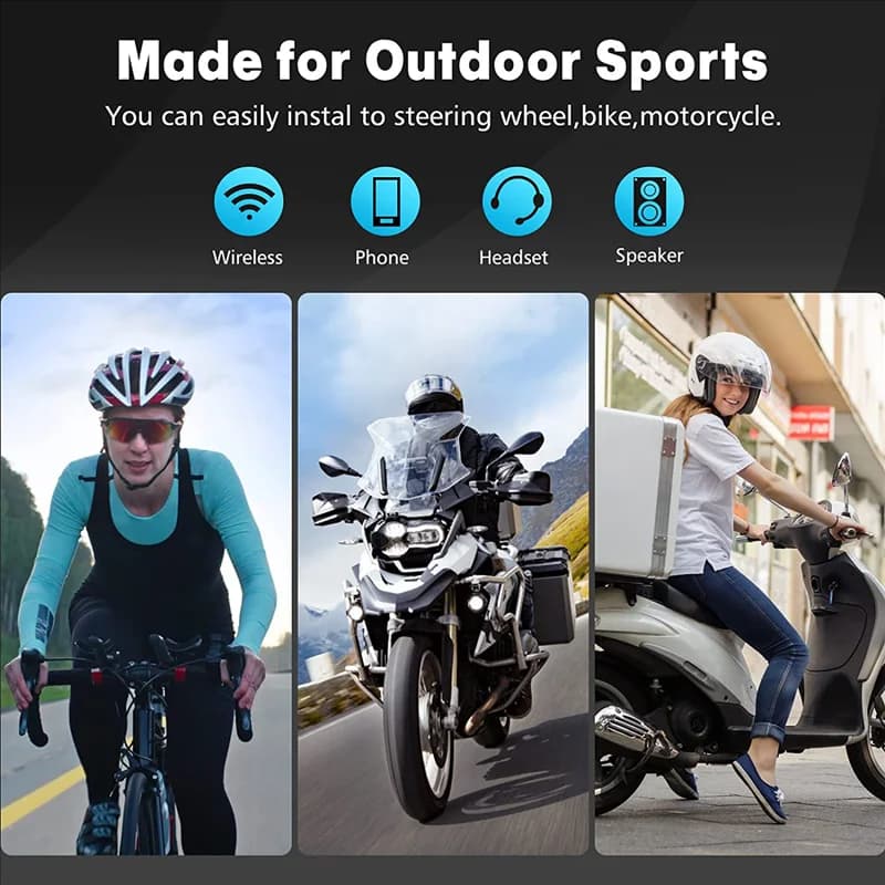 Bluetooth Smart Remote Control for Car With Strap IP67 Waterproof Phone Controller for Motor Bike Car AU47