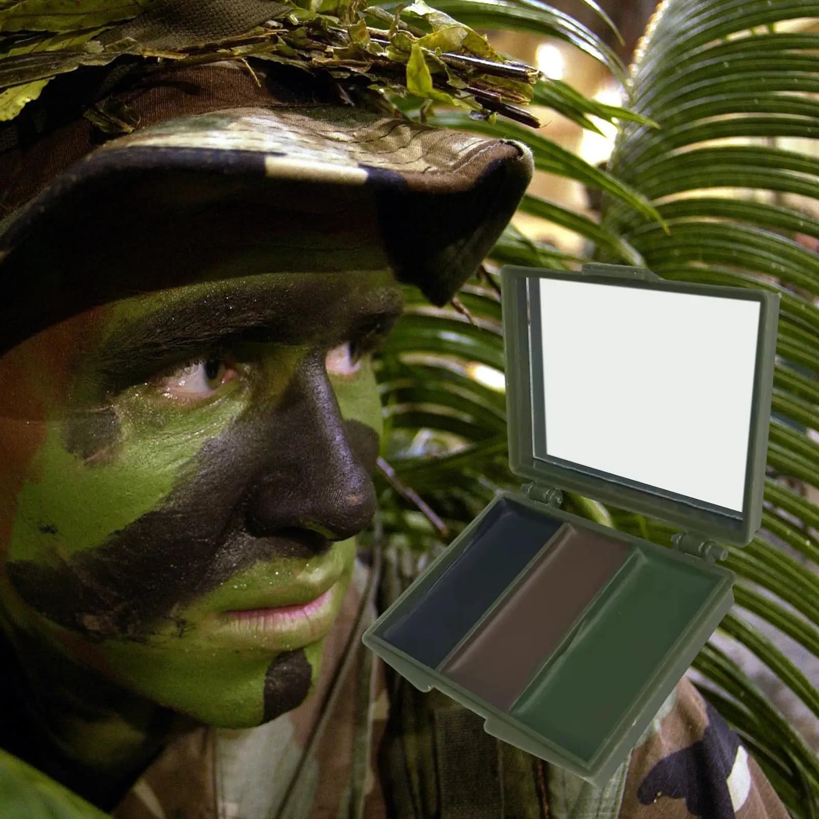 3 colors CS shooting face paint oil mimetic man woman military training outdoor hunting football equipment