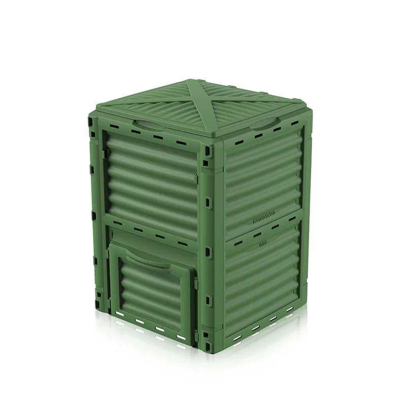 Contenitore per compost a verme in plastica pieghevole per esterni Pratico contenitore per compost per fertilizzanti da giardino