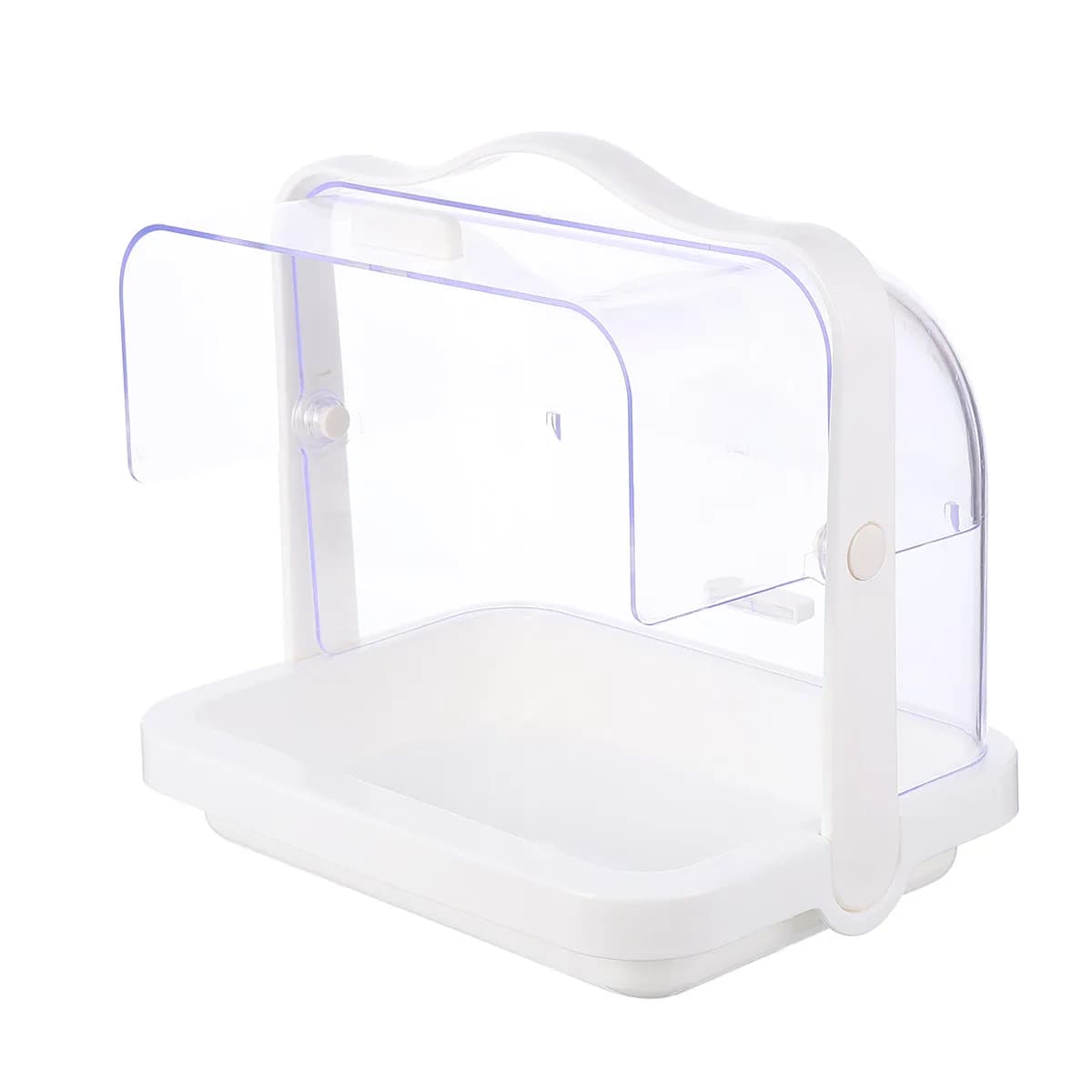 1Pcs Foldable Cake Carry Plate Food Safe Material Double Opening Pastry Organizer for Picnic Travel Cake Display Container