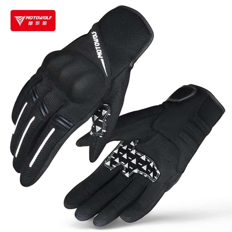 Soft Anti Fall Riding Mesh Motorbike Gloves Female Summer Motorcycle Gloves For Woman Guantes Moto Mujer Estivi Verano Motowolf