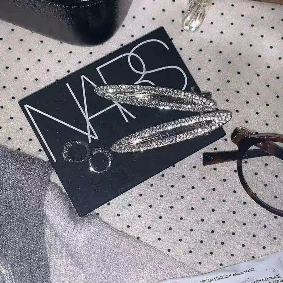 Premium Rhinestone BB Hair Clip for Bangs and Forehead Fixing Flyaway Hair Back of Head Korean New Style Lightweight