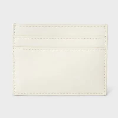 Basic Card Case Wallet - White for Desk and Office Use