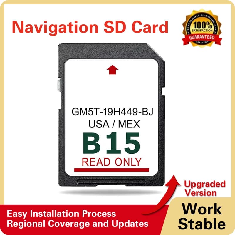Scheda SD da 32 GB per mappa di navigazione Ford Focus Transit Versione15 Mappa dati GPS USA MEX 2024 Sat Nav