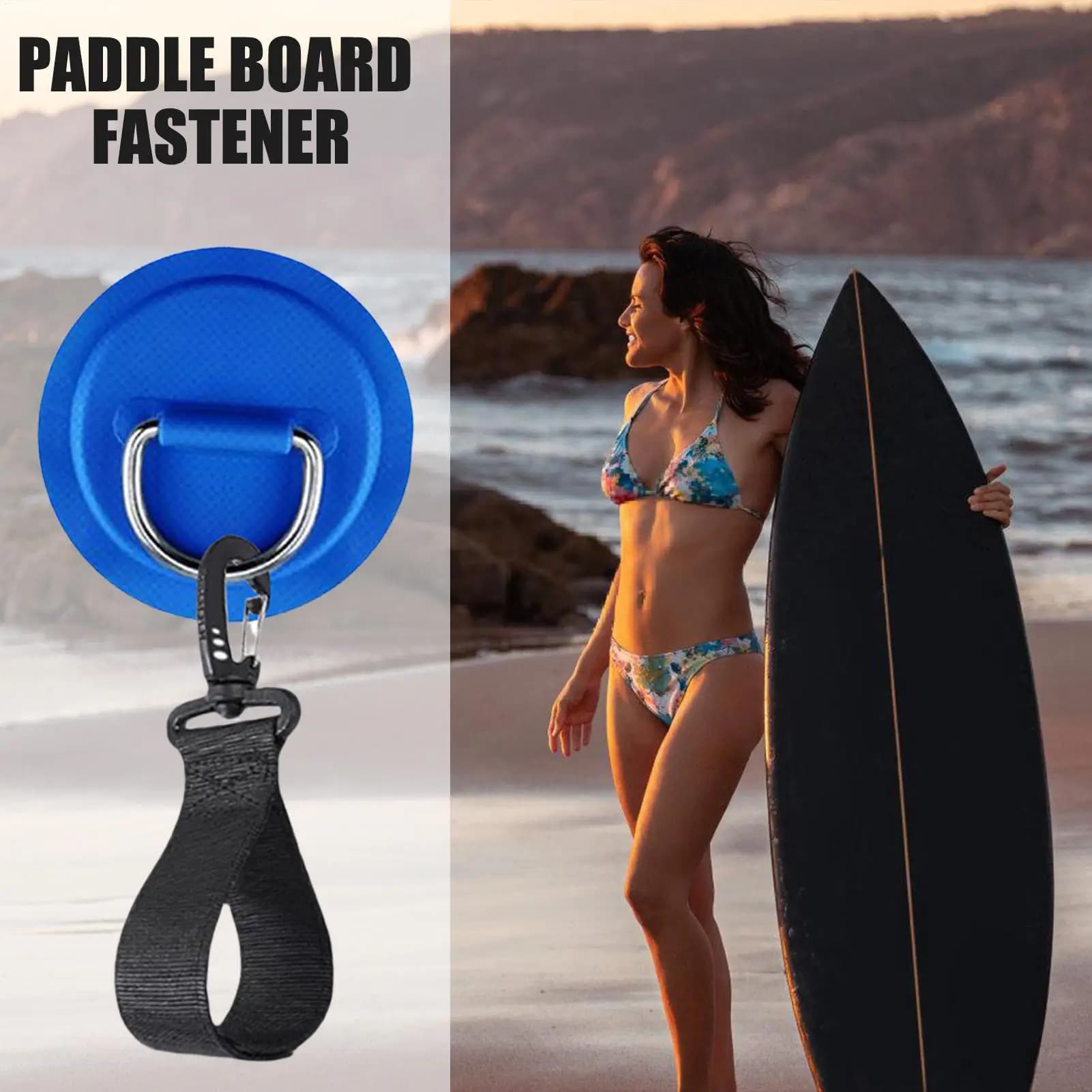 Clip per pagaia per kayak 6X Fissaggio rapido multifunzionale Patch stabile Fibbia fissa marina Forniture per sartiame per barche per zattera in canoa