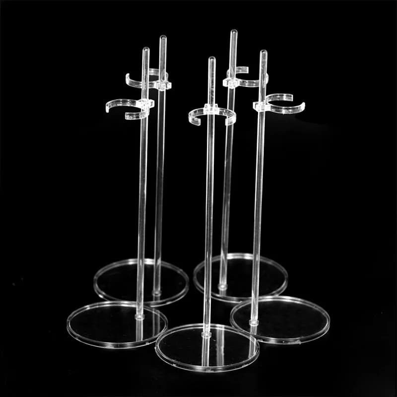 Supporto per Esposizione Bambole 1/6 (30cm) - Set da 5/10 Pezzi Trasparenti per Manichini e Accessori Giocattoli