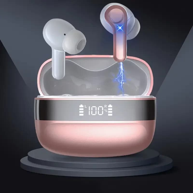 New i90 ENC earphones with noise reduction Soundguru Factory Store Bluetooth TWS wireless headset Headphones with digital display