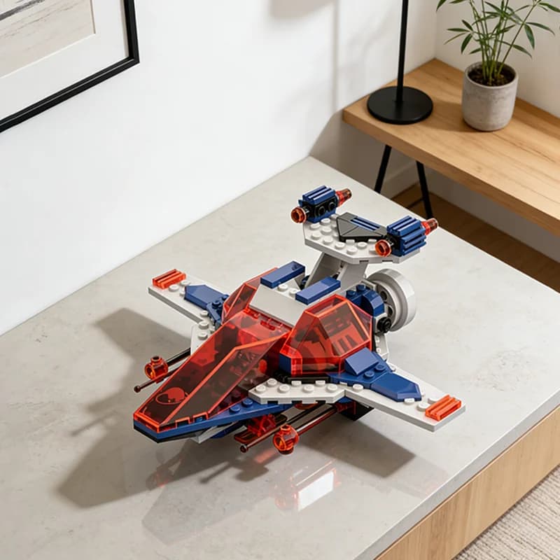 Set di Costruzioni MOC da 177 Pezzi, Modello Spaziale Ice Planet Storm Chaser, Regalo Creativo da Collezione, Decorazione Premium per Scrivania di Bambini e Adulti