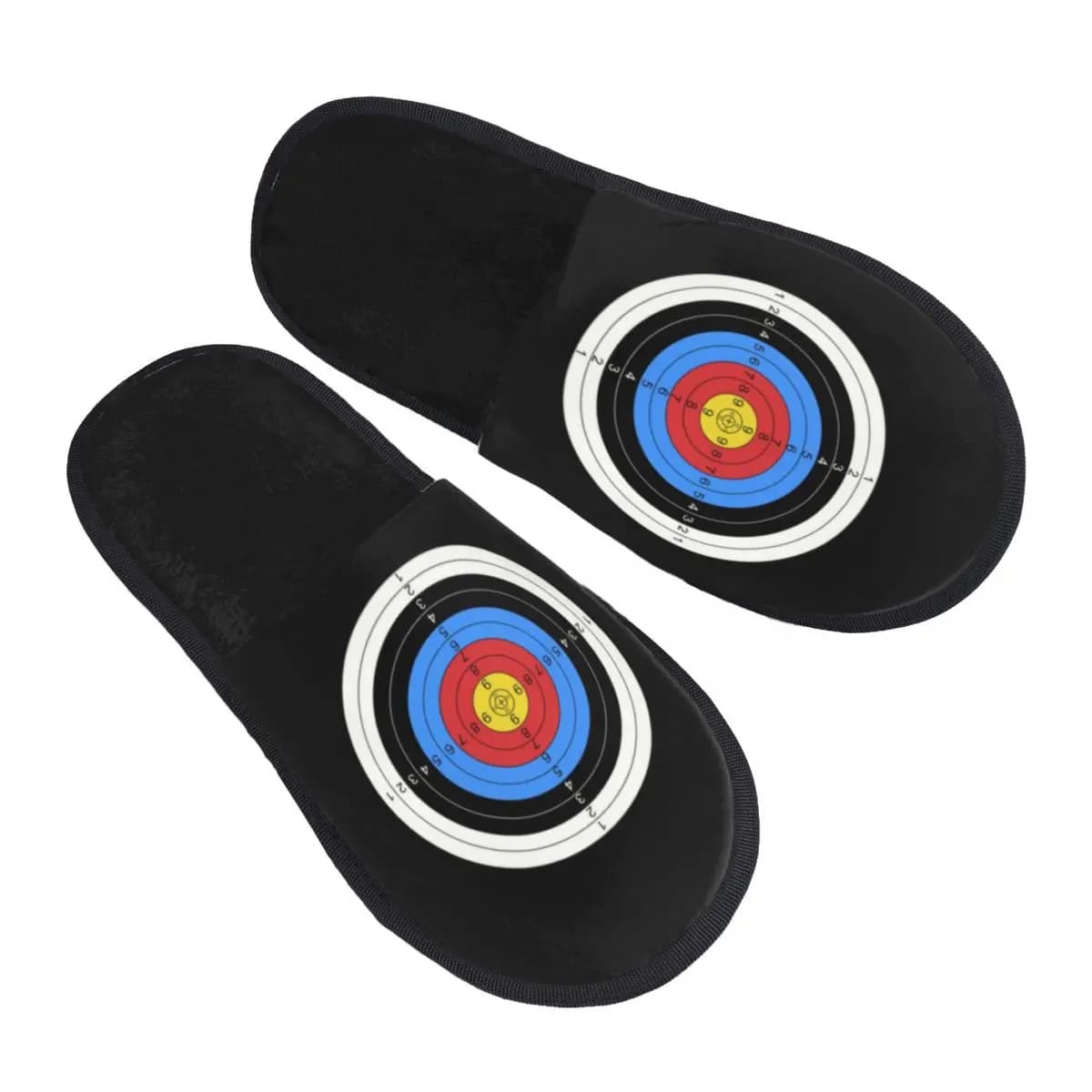 Tiro con l'arco e la gamma di armi Pratica bersaglio Grafica Pantofole da casa in memory foam morbida Archer Arco Caccia Sport Comoda suola Pantofola