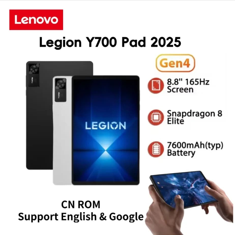 Lenovo Legion Y700 2025 CN Android Pad Gen 4 TB322FC Gaming Tab 12/256GB 16/512GB Snapdragon 8 Elite 8.8" 165Hz 7600mAh Tablet