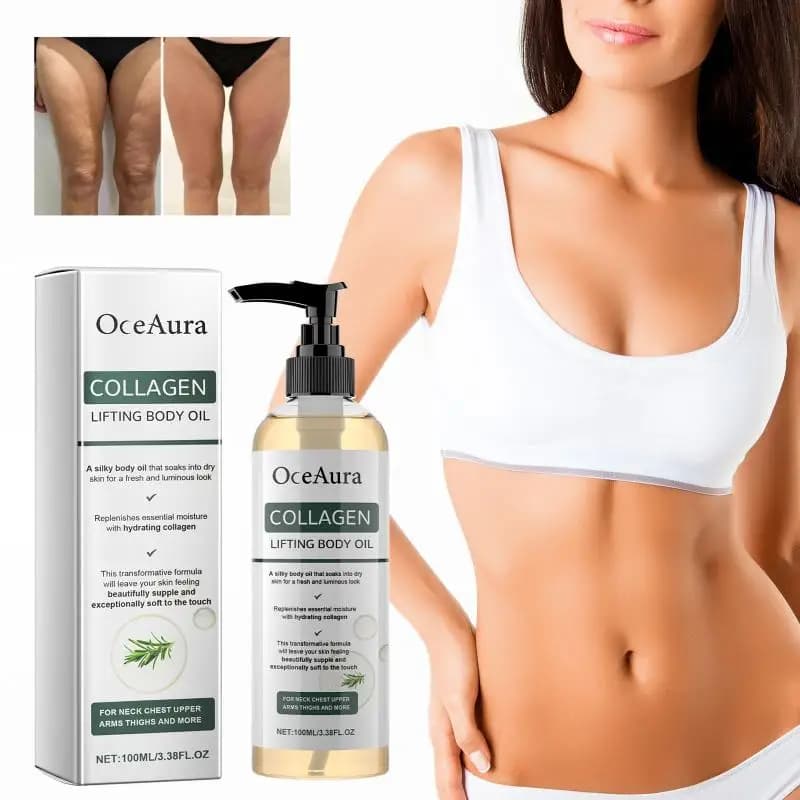 Hydrating Collagen Body Oil Firming Tighten Belly Arm Fat Nourish Skin Massage for Body Sculpting Spa