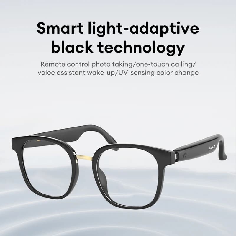 PAXA S7 PRO Smart Eyewear Bluetooth 5.4 Multi-function HD Call Remote Camera Bone Conducting Music Sunglasses Headphones