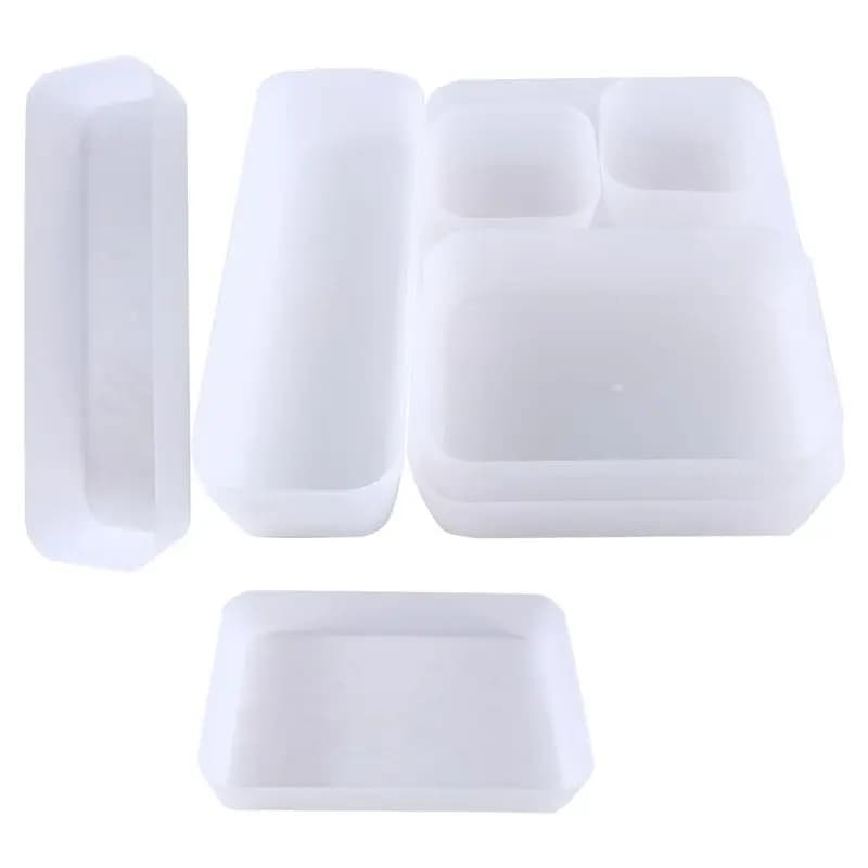 ABLQ 7 organizer per cassetti in PP per casa, ufficio, scrivania, scatola portaoggetti per cancelleria, cucina, bagno, organizer per trucchi