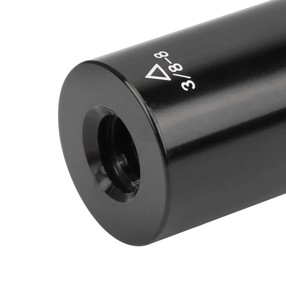 Accessori per biliardo: Prolunga per stecca da biliardo in alluminio 2OZ 3/8-8 denti, adattatore estensore nero per asta centrale da biliardo e snooker