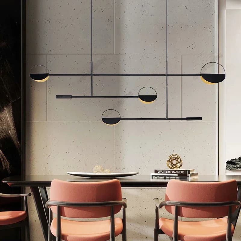 Lampadario moderno a soffitto dimmerabile per tavoli da pranzo Scrivanie da ufficio Ristorante Arredamento minimalista Lampada a sospensione Lustri Apparecchi