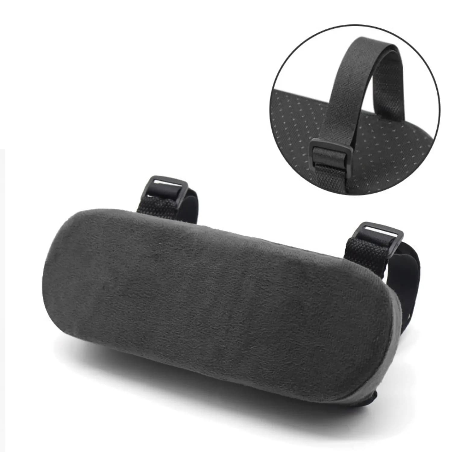 Cuscinetti Ergonomici in Memory Foam per Braccioli di Sedie da Ufficio con Cinghie Regolabili in Velcro, Cuscini di Ricambio Universali per