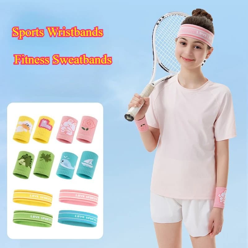 Kids wrist support straps Highly elastic and breathable sports hair straps for training in basketball gym, volleyball