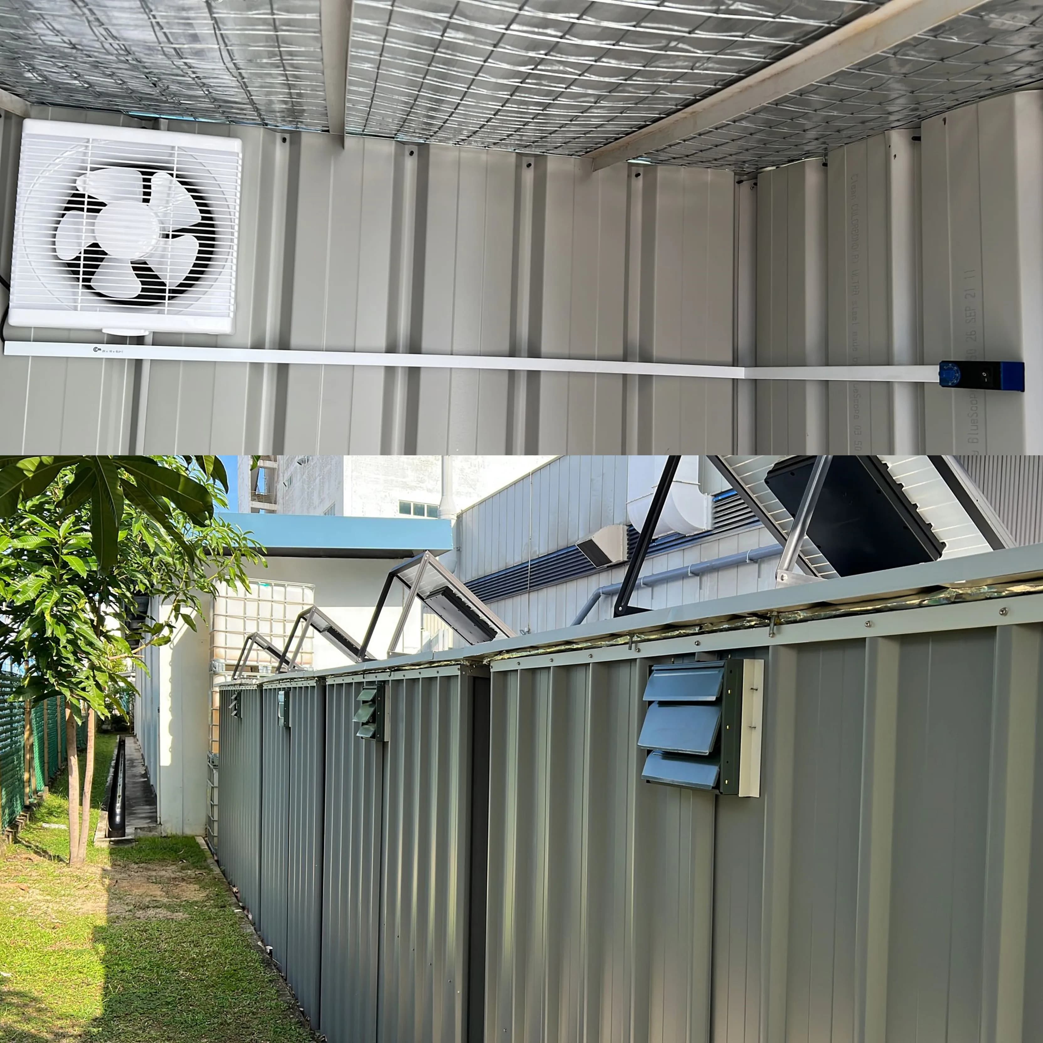 Ventilatore di Scarico Solare da Parete 40W, Estrattore d'Aria Domestico per Cucina e Bagno