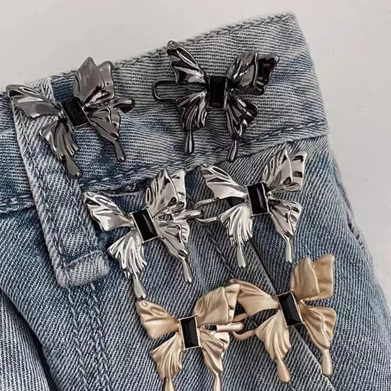 Tenditore in per pantaloni per gonne jeans, set fibbie in per pantaloni con bottoni Jean regolabili, Jean senza