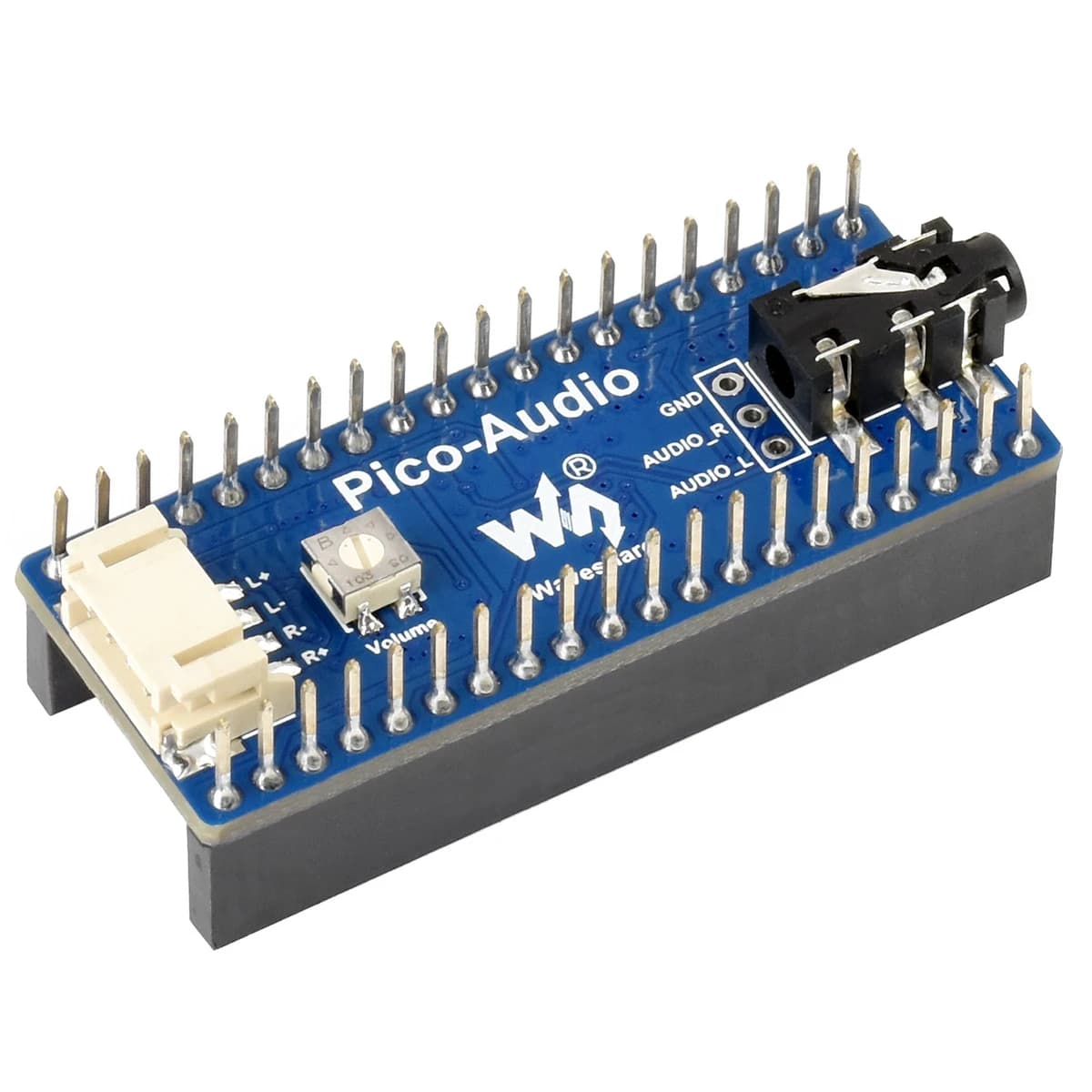 Waveshare Audio Expansion Module for Raspberry Pi Pico Concuramented Headphone/Polar Output