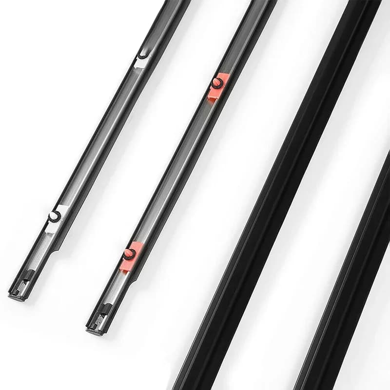 Per Toyota FJ Cruiser 2007-2014 Set di 4 Guarnizioni in Gomma Impermeabili per Finestrini Auto, Strisce di Tenuta a Pressione, Accessori Auto