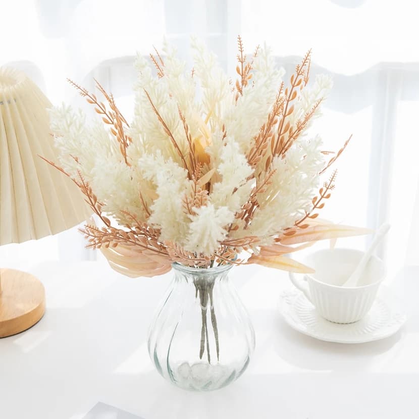 Artificial dog plant for home decoration, vase, interior and exterior, garden, courtyard, Valentine's Day, wedding, bride, DIY gift, photo accessory