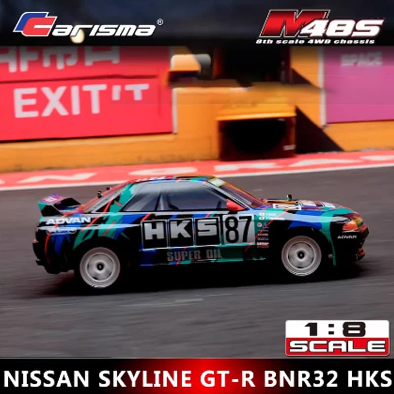 Carisma M48S Skyline 1/8 Auto RC GTR BNR32 Brushless 4WD Auto da Corsa Fuoristrada RC con 3 Differenziali Giocattoli Regalo di Compleanno per Adulti