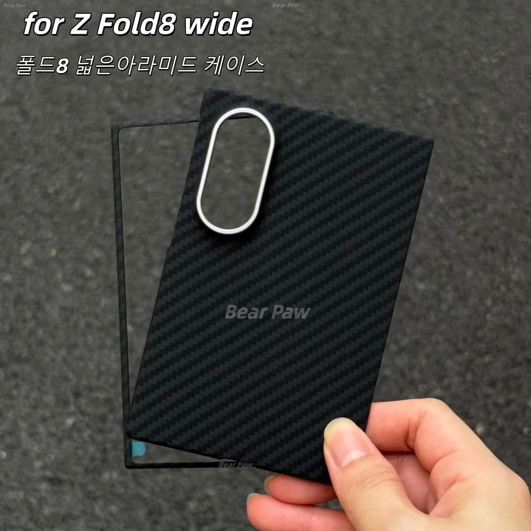 for Z Fold 8 Wide MagSafe case aramid Carbon Fiber Magnetic Case with Metal Ring Lens Real Carbon Fiber Cover for Z Fold 8 Wide