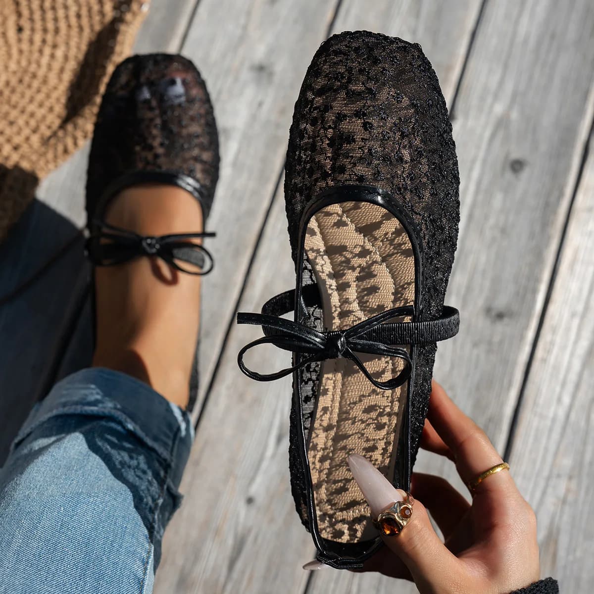 Mocassini in Camoscio da Donna, Scarpe Casual Slip-On, Ballerine Comode con Tacco Basso per Ufficio, Lavoro e Uso Quotidiano, Stile Vintage
