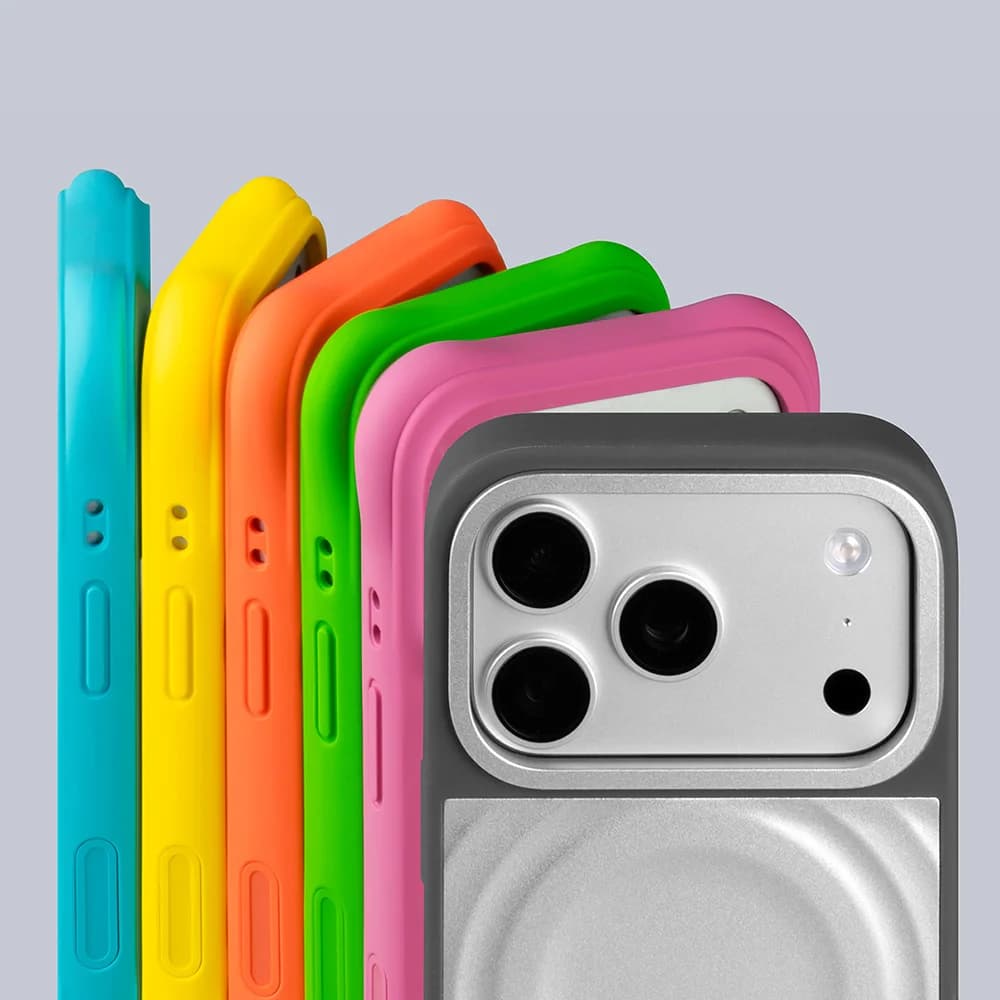 Alloy Ripple For MagSafe Phone Case for iPhone 18 17 16 15 Pro Max Magnetic Wireless Charging With Camera Button Anti-fall Cover