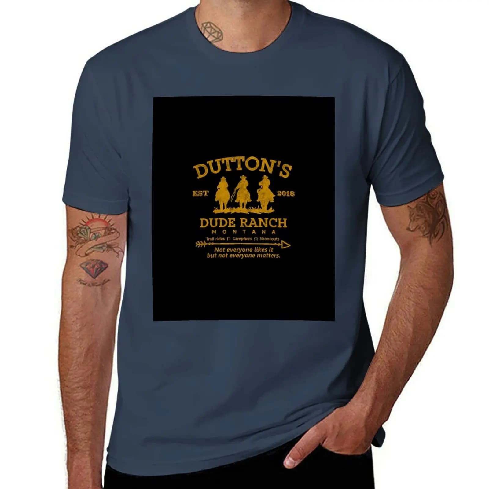 T-shirt Yellowstone Dutton Ranch Arrows, T-shirt sportiva leggera da corsa Yellowstone Dutton Ranch Arrows