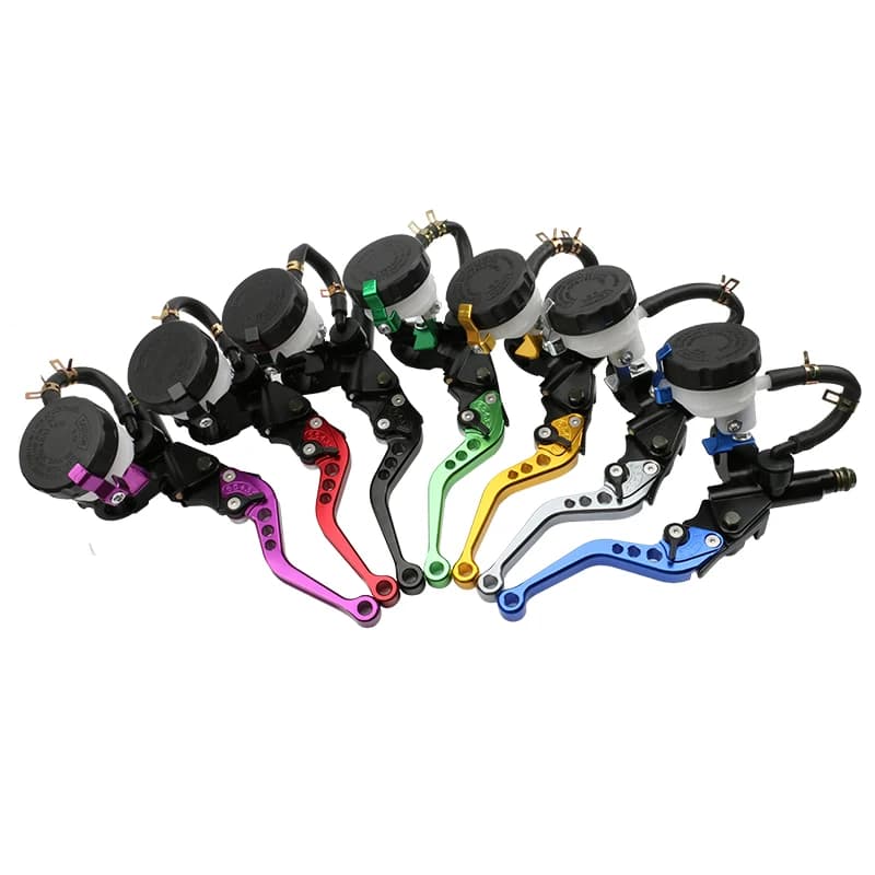 7/8 "22 millimetri di Alluminio di CNC Freno Frizione Leva Della Pompa Idraulica Cilindro Maestro per 250cc-500cc Dirt Pit Bike parti Del Motociclo Universale