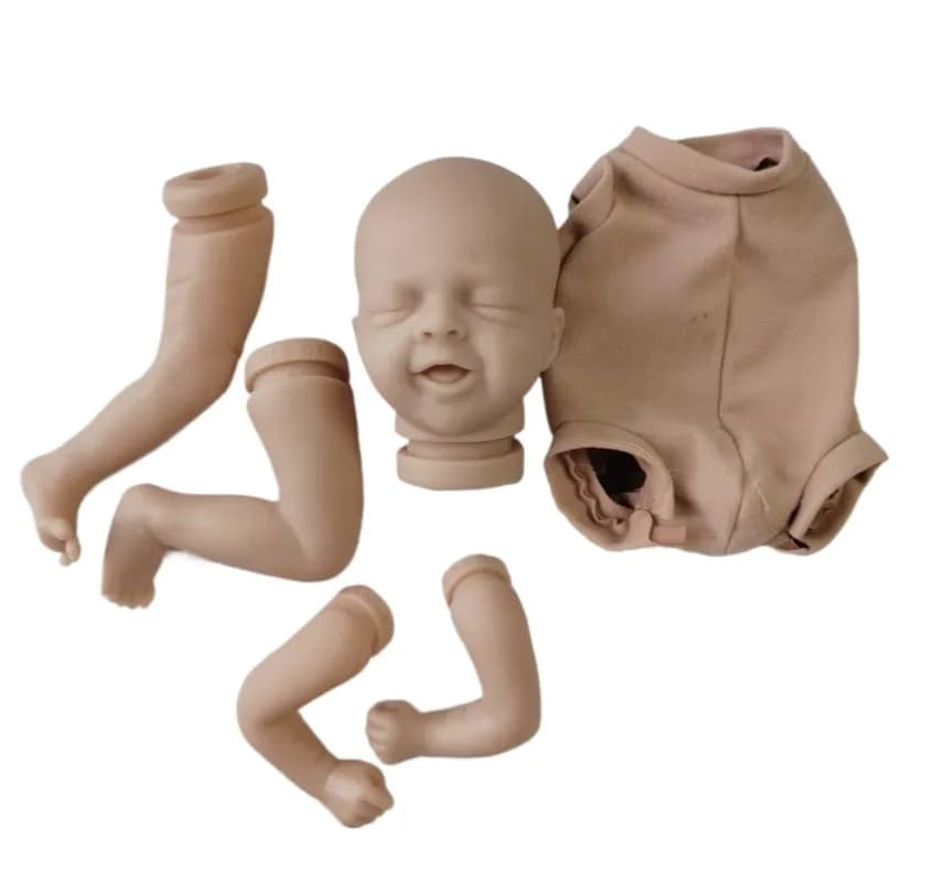 Kit Fai-da-Te per Bambole Reborn Non Finite da 28 CM, 11 Pollici, Realistiche in Vinile e Silicone con Parti del Corpo in Tessuto