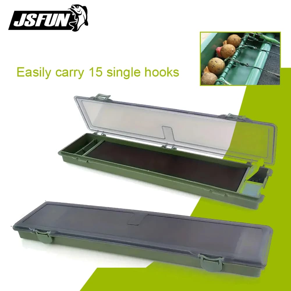 JSFUN Carp Fishing Equipment Box Card for rigid hair equipment with pins Carp Fishing Equipment Box for Wallet Equipment
