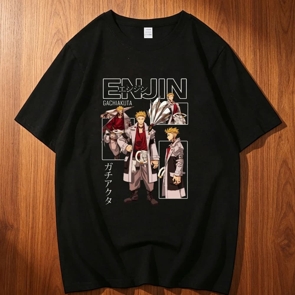 Gachiakuta cotton t shirt teen Trendy Digital Punk aesthetic Y2k korean clothes tshirt Psychedelic Comfortable Pop Culture women