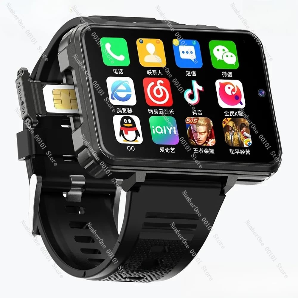 Miglior Smartwatch 4G+64G con Doppia Fotocamera HD, Slot SIM, Grande Schermo, GPS, WIFI, IP67, Android, Chiamate ed Email per Uomini e Donne