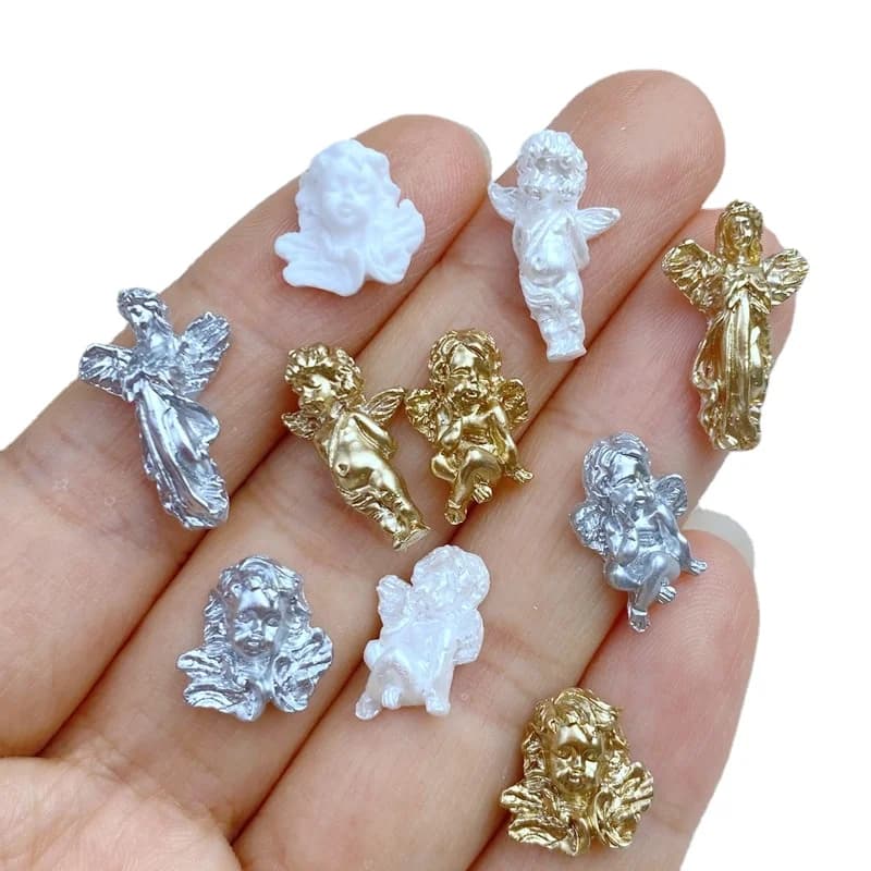 40pcs New Cute Shiny Mixed Angel Nail strass gemme Glitter Nail Art Jewelry Manicure accessori per la decorazione delle unghie