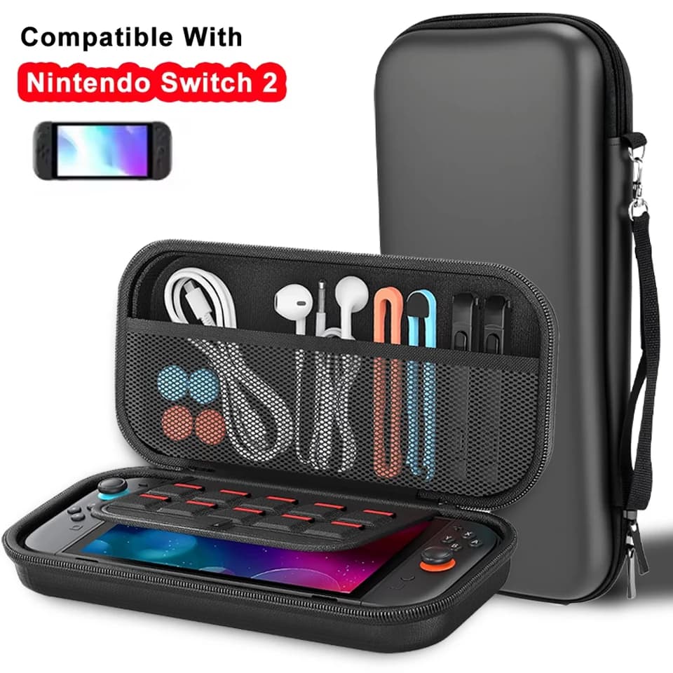 Portable Carrying Case for Nintendo Switch 2 Joystick Controller Travel EVA Bag Shockproof Shell for NS Switch 2 Accessories