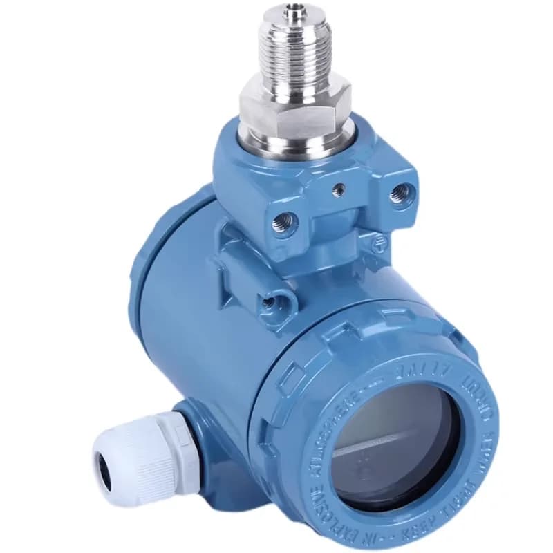 Diffused Silicon Pressure Transmitter With Digital Display 4-20mA Explosion-proof Hydraulic Water Pressure Sensor 0-10MPA