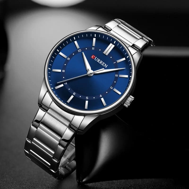 CURREN 8430 Fashion Men's Quartz Watch Classic Light Simple Gold Stainless Steel Business Casual Watches For Men Reloj Hombre